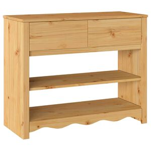 vidaXL Table console avec tiroir Drammen Ch&ecirc;ne 89,5 x 37 x 73 cm