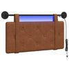 vidaXL T&ecirc;te de lit suspendue Marron PU antique