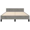vidaXL Cadre de lit sans matelas gris clair 120x200 cm velours