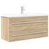 vidaXL Ensemble de meubles de salle de bain 2 pcs ch&ecirc;ne sonoma
