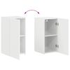 vidaXL Ensemble meuble TV 4 pcs Blanc brillant Bois d'ing&eacute;nierie