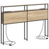 vidaXL T&ecirc;te de lit de rangement Ch&ecirc;ne sonoma Bois d'ing&eacute;nierie