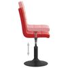 vidaXL Chaises &agrave; manger pivotantes lot de 4 rouge bordeaux velours