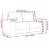 vidaXL Canap&eacute; 2 places Rouge vin 120 cm Tissu