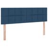 vidaXL Lit avec rangement et LED Bleu 140 x 190 cm Polyester