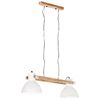 vidaXL Lampe suspendue industrielle 25 W Blanc 109 cm E27