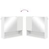 vidaXL Ensemble de mobilier de salle de bain Montage mural 3 pcs Blanc