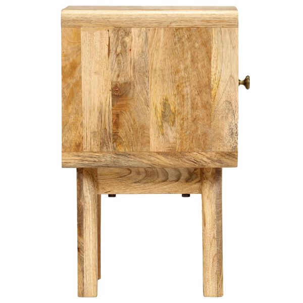 vidaXL Table de chevet Bois de manguier massif 40x30x49 cm