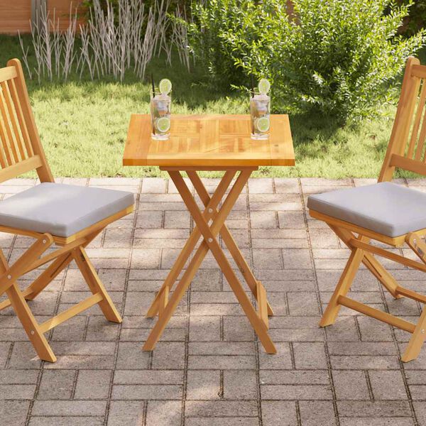 vidaXL Dessus de table Bois de teck solide 60x60x2,5 cm