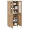 vidaXL Haut Armoire 2 pcs Ch&ecirc;ne artisanal Bois d'ing&eacute;nierie