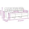vidaXL Canap&eacute; 3 places avec oreillers gris clair 180 cm velours