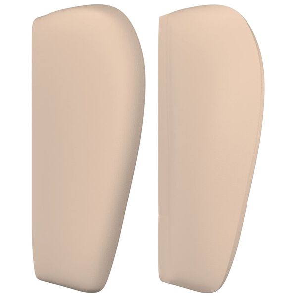 vidaXL T&ecirc;te de lit avec oreilles Cappuccino 183x23x78/88 cm Similicuir