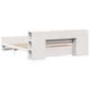vidaXL Lit bibliothèque sans matelas blanc 180x200 cm bois pin massif