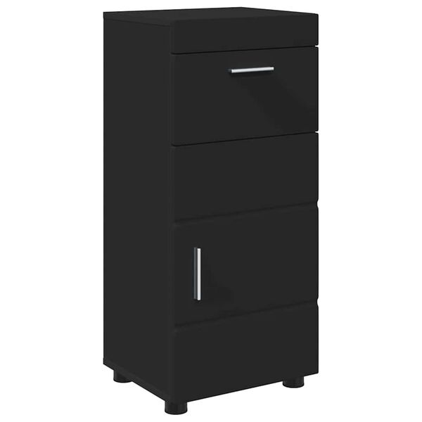 vidaXL Ensemble d'armoire de salle de bain avec tiroir TULUM Noir