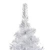 vidaXL Arbre de Noël artificiel pré-éclairé/boules argenté 210 cm PET
