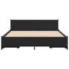 vidaXL Cadre de lit avec tiroirs sans matelas noir 135x190 cm