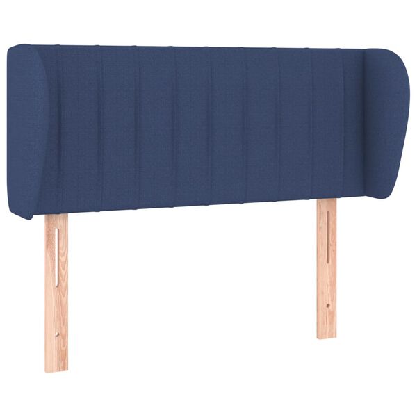 vidaXL T&ecirc;te de lit avec oreilles Bleu 83x23x78/88 cm Tissu