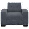 vidaXL Fauteuil gris fonc&eacute; 100x78x80 cm velours