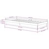 vidaXL Cadre de lit sans matelas blanc bois massif 100x200 cm