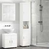 vidaXL Ensemble d'armoire de salle de bain avec stockage TULUM Blanc