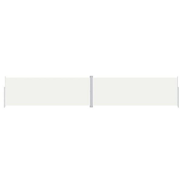 vidaXL Auvent latéral rétractable Crème 220x1200 cm