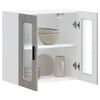 vidaXL Armoire murale de cuisine avec porte en verre Porto sonoma gris