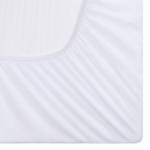 vidaXL Draps-housses imperm&eacute;ables 2 pcs Coton 100x200 cm Blanc