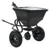 vidaXL Distributeur de sel remorqu&eacute; PVC et acier 125 x 74 x 79 cm 45 L