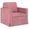 vidaXL Canap&eacute; 2 pcs Rose 158 x 78 x 80 cm Velours