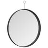 vidaXL Miroir suspendu avec crochet Noir 50 cm