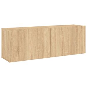 vidaXL Meubles TV muraux 2 pcs ch&ecirc;ne sonoma 60x30x41 cm
