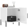 vidaXL Tables de chevet 2 pcs blanc brillant 40x40x50 cm