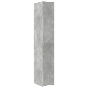 vidaXL Buffet haut gris b&eacute;ton 30x42,5x185 cm bois d'ing&eacute;nierie