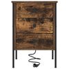 vidaXL Cabinet de chevet Ch&ecirc;ne fum&eacute; 42 x 41 x 61 cm Bois d'ing&eacute;nierie