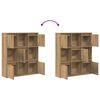 vidaXL Biblioth&egrave;que ch&ecirc;ne artisanal 89x24x101,5 cm bois d'ing&eacute;nierie