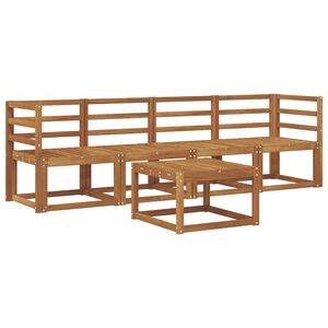 vidaXL Ensemble de canap&eacute;s d'ext&eacute;rieur 5 pc 4 place Naturel