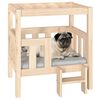 vidaXL Lit pour chien 65,5x50,5x70 cm Bois de pin solide