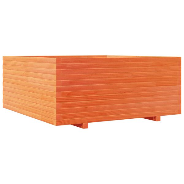 vidaXL Jardini&egrave;re cire marron 110x110x49,5 cm bois de pin massif