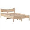 vidaXL Cadre de lit sans matelas 135x190 cm bois de pin massif