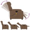 vidaXL Fauteuil de massage inclinable Marron Tissu