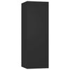 vidaXL Meubles TV 2 pcs Noir 30,5x30x90 cm Bois d&rsquo;ing&eacute;nierie