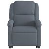 vidaXL Fauteuil inclinable de massage &eacute;lectrique gris fonc&eacute; velours