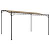 vidaXL Auvent taupe 4x3 m 180 g/m&sup2; tissu et acier