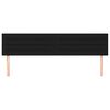 vidaXL T&ecirc;tes de lit Noir 160x5x78/88 cm Tissu