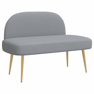 vidaXL Banc rembourr&eacute; avec dossier Gris clair 110 x 60 x 76 cm