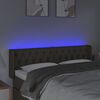 vidaXL T&ecirc;te de lit &agrave; LED Taupe 147x16x78/88 cm Tissu