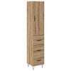 vidaXL Haut Armoire Ch&ecirc;ne artisanal 34,5 x 34 x 90 cm