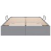 vidaXL Lit de Rangement avec matelas Gris clair 120 x 200 cm tissu