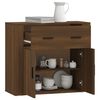 vidaXL Buffet Ch&ecirc;ne marron 80x33x70 cm Bois d'ing&eacute;nierie
