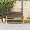 vidaXL Mobilier de jardin Gris 78 x 122 x 73cm Bois d'acacia massif